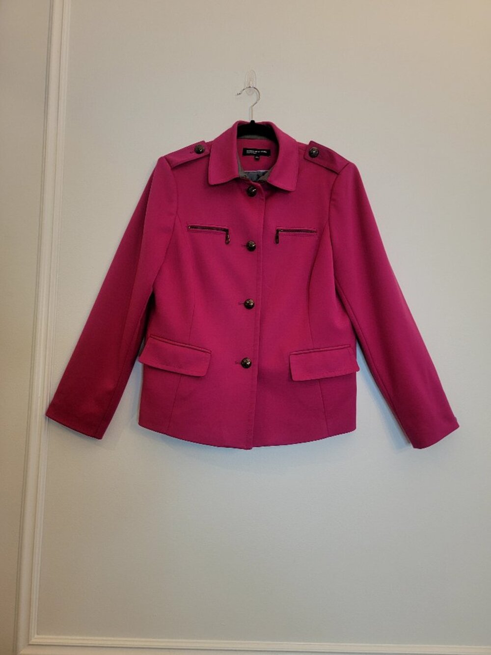 JONES NEW YORK Pink Blazer Large